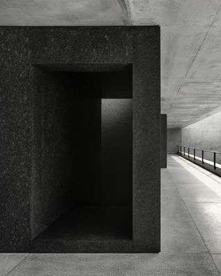 dark concrete blocks