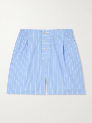 Striped Cotton Shorts