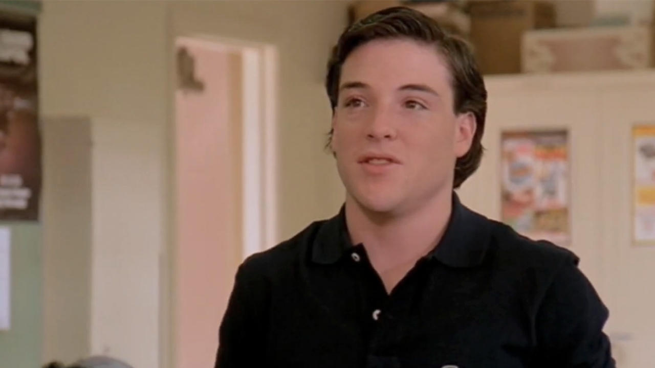 Richard Steven Horvitz in a black polo shirt in Summer School