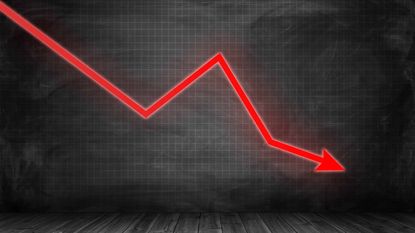 stocks declining graphic