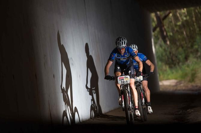 Nico Bell and Gawie Combrink (Westvaal Bells Cycling)