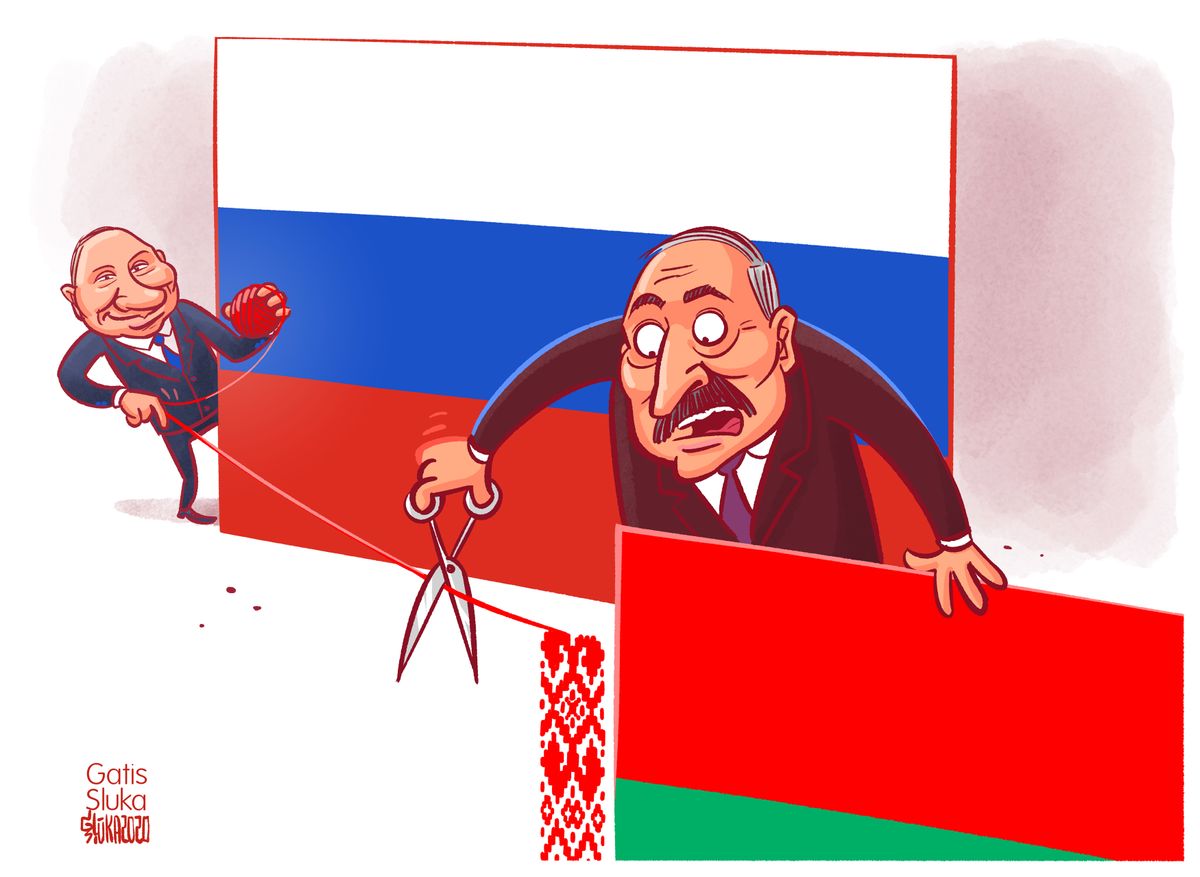 Political Cartoon World Vladimir Putin Alexander Lukashenko Russia ...