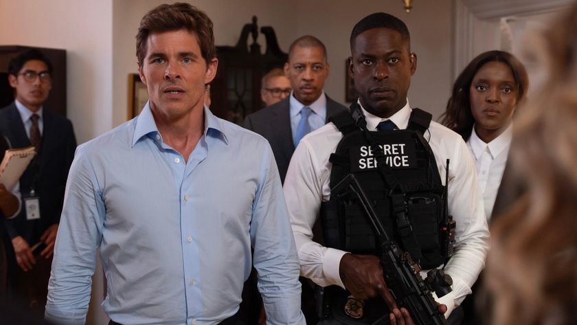 Sterling K. .Brown as Xavier Collins and James Marsden as Cal Bradford on Paradise.