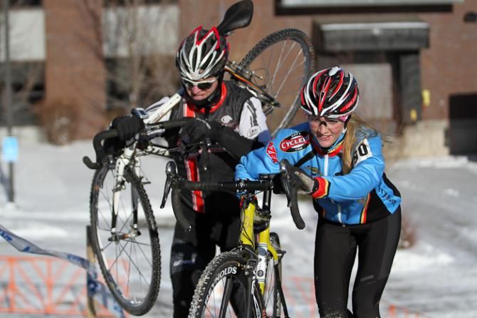 The Elite women shared the course with the Elite men and masters Sunday.