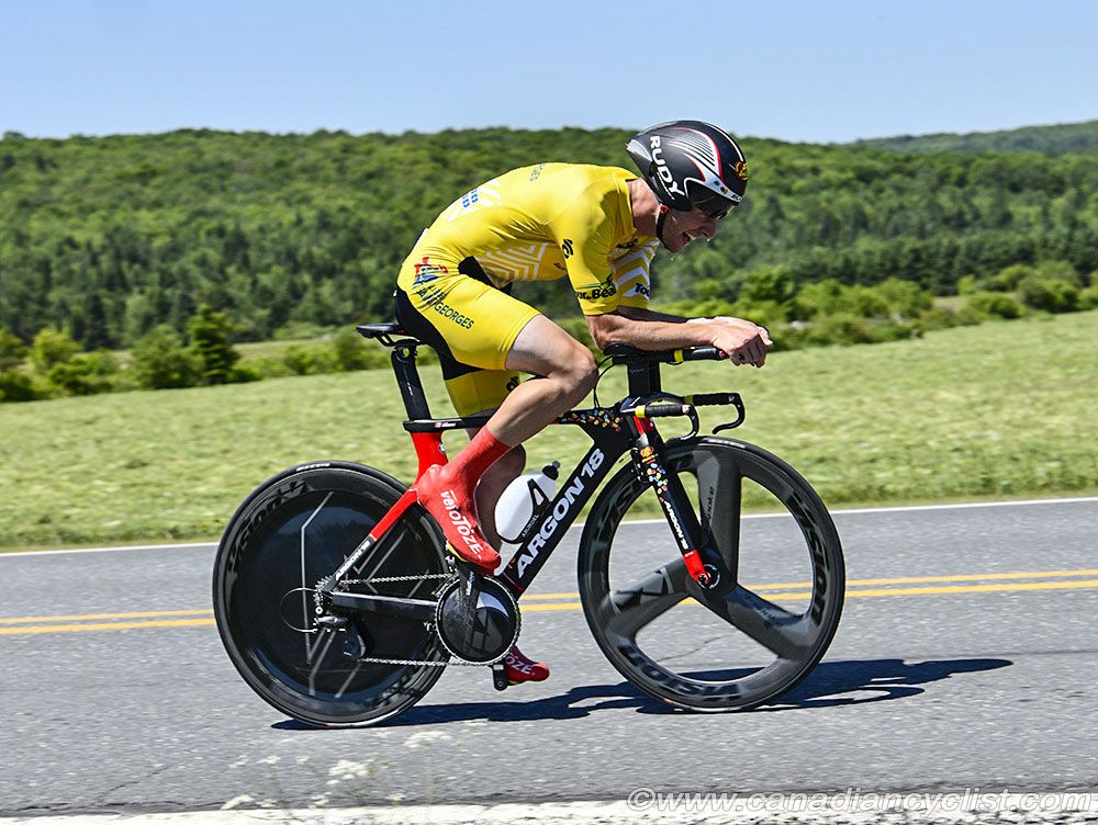 Last day in yellow for for Jack Burke (Jelly Belly p/b Maxxis)