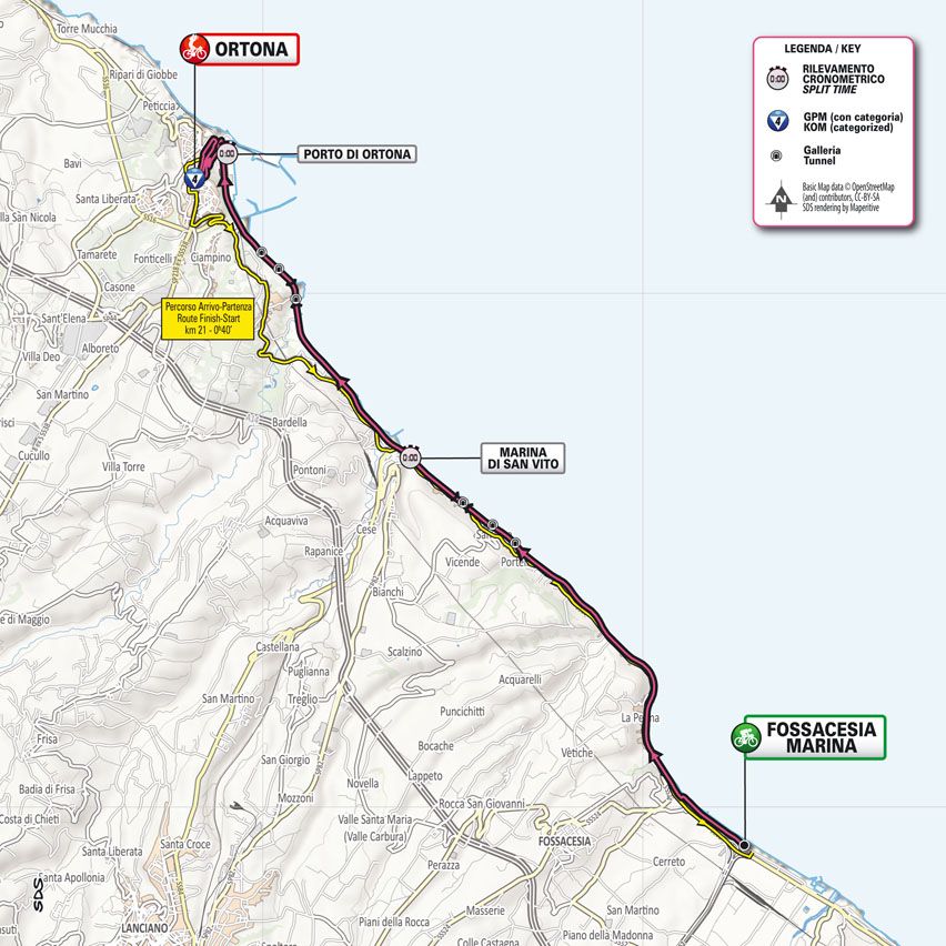 Maps and profiles of the 2023 Giro d'Italia