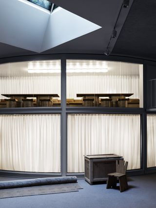 Nordic Knots Stockholm Showroom in a formed theatre