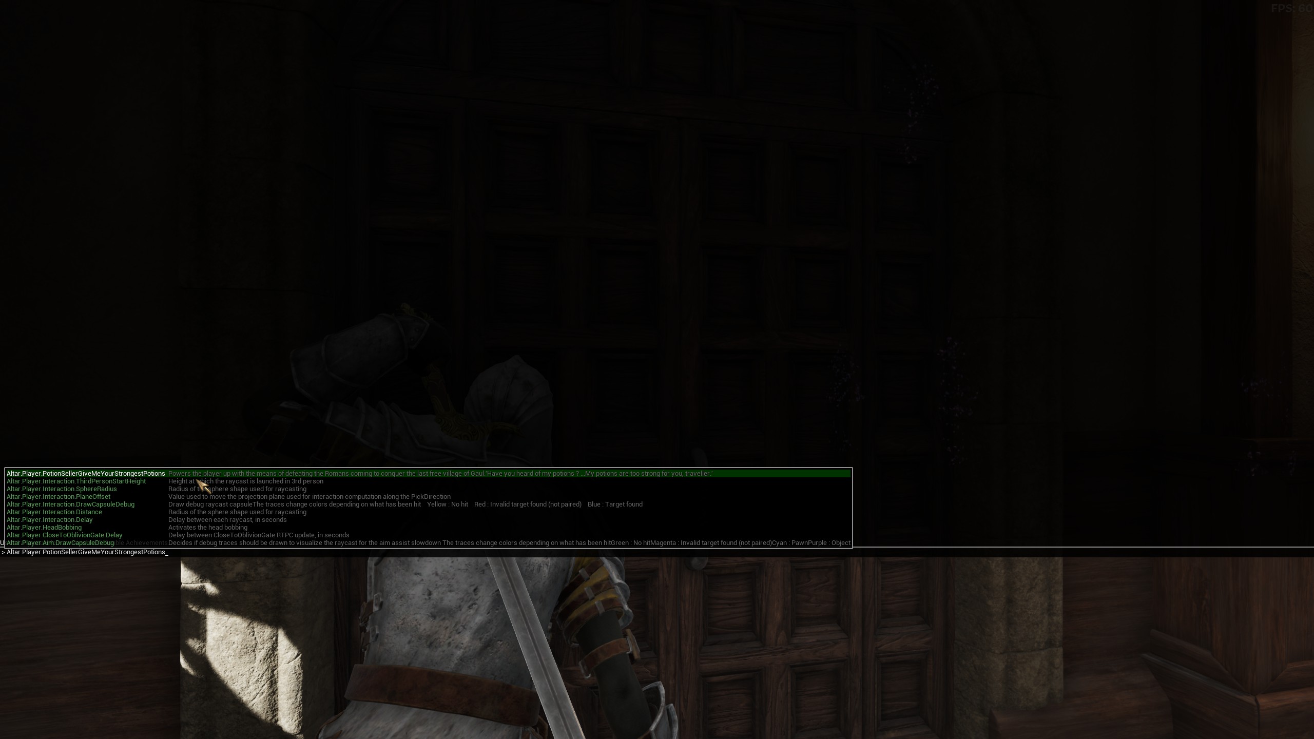 The console command for Altar.Player.PotionSellerGiveMeYourStrongestPotions