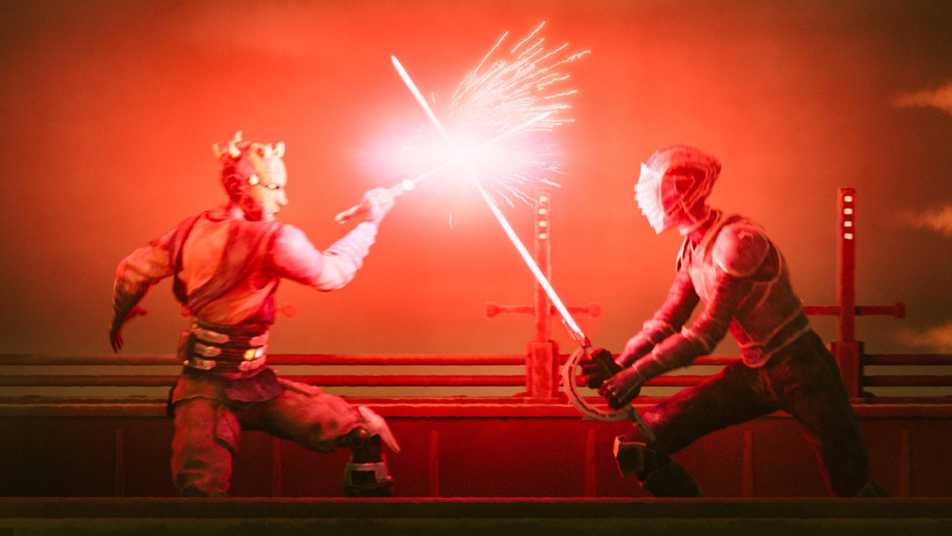 Maul and Inquisitor Marrok fighting in Maul &amp;ndash;&amp;nbsp;Shadow Lord