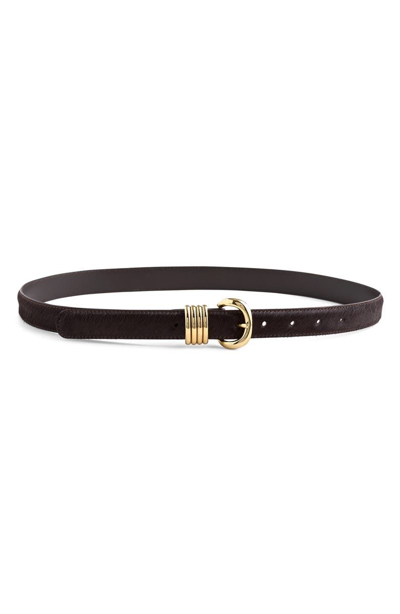 Metal Keeper Genuine Calf Hair Belt