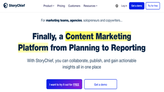 Story chief landing page