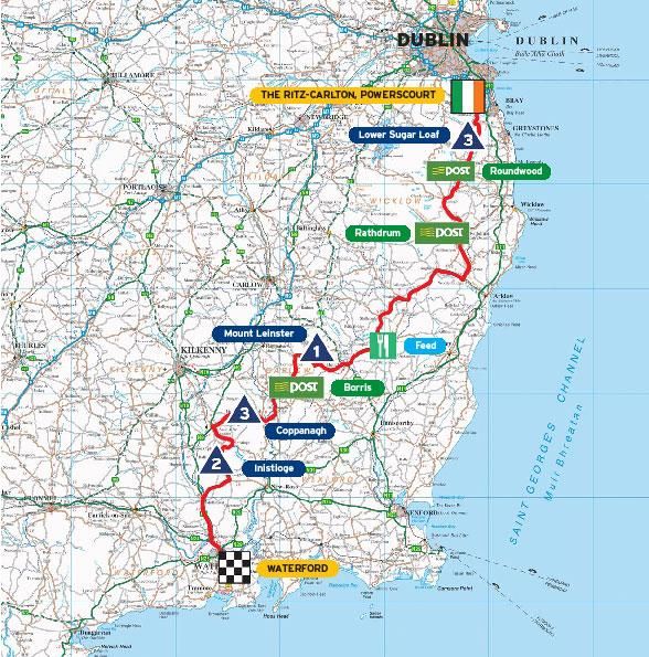 Stage 1 - Powerscourt-Waterford, 196km