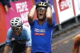 Matteo Trentin (Italy) wins the men's road race at the 2018 European Championships in Glasgow