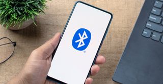 Bluetooth logo on phone