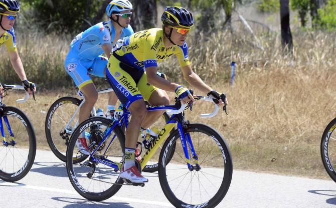 Evgeni Petrov (Tinkoff-Saxo) at the Tour de Langkawi.