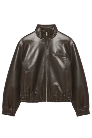 Wilfred Josephine Leather Bomber Jacket