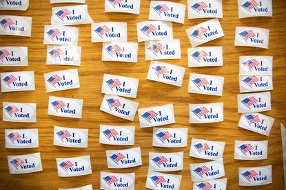 "I Voted" stickers.