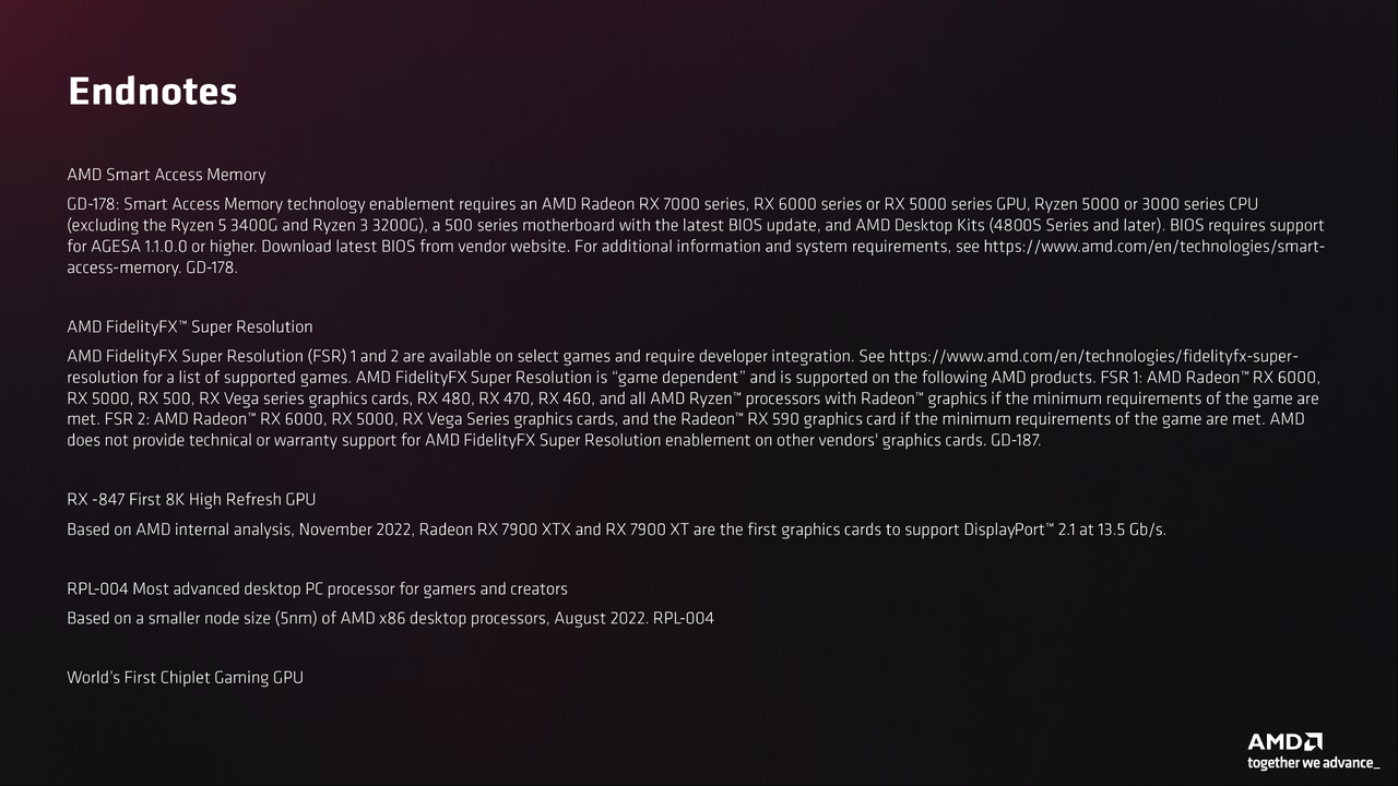 AMD RDNA 3 and Radeon RX 7900 XT / XTX Slide Deck
