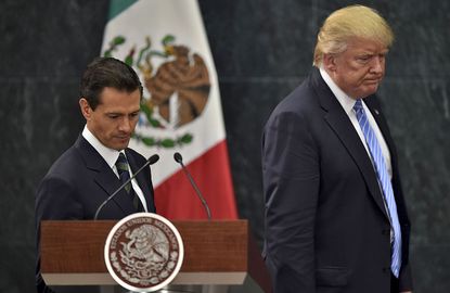 Mexican President Enrique Peña Nieto and Donald Trump