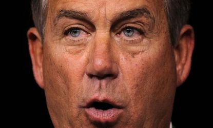 Boehner says he's "flabbergasted" at the Democrats' proposal that includes $1.6 trillion in increased tax revenues.
