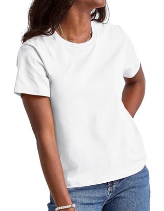 Hanes, Cotton Crewneck Tee