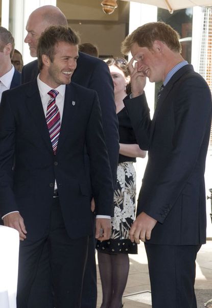 David Beckham and Prince Harry