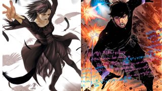 Marvel Comics artwork of Nico Minoru and Amadeus Cho