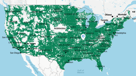 cricket mobile coverage map