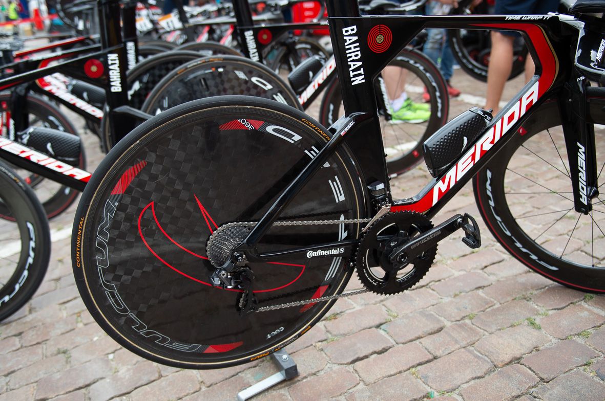 The updated Merida Warp TT was launched ahead of last year's Tour de France