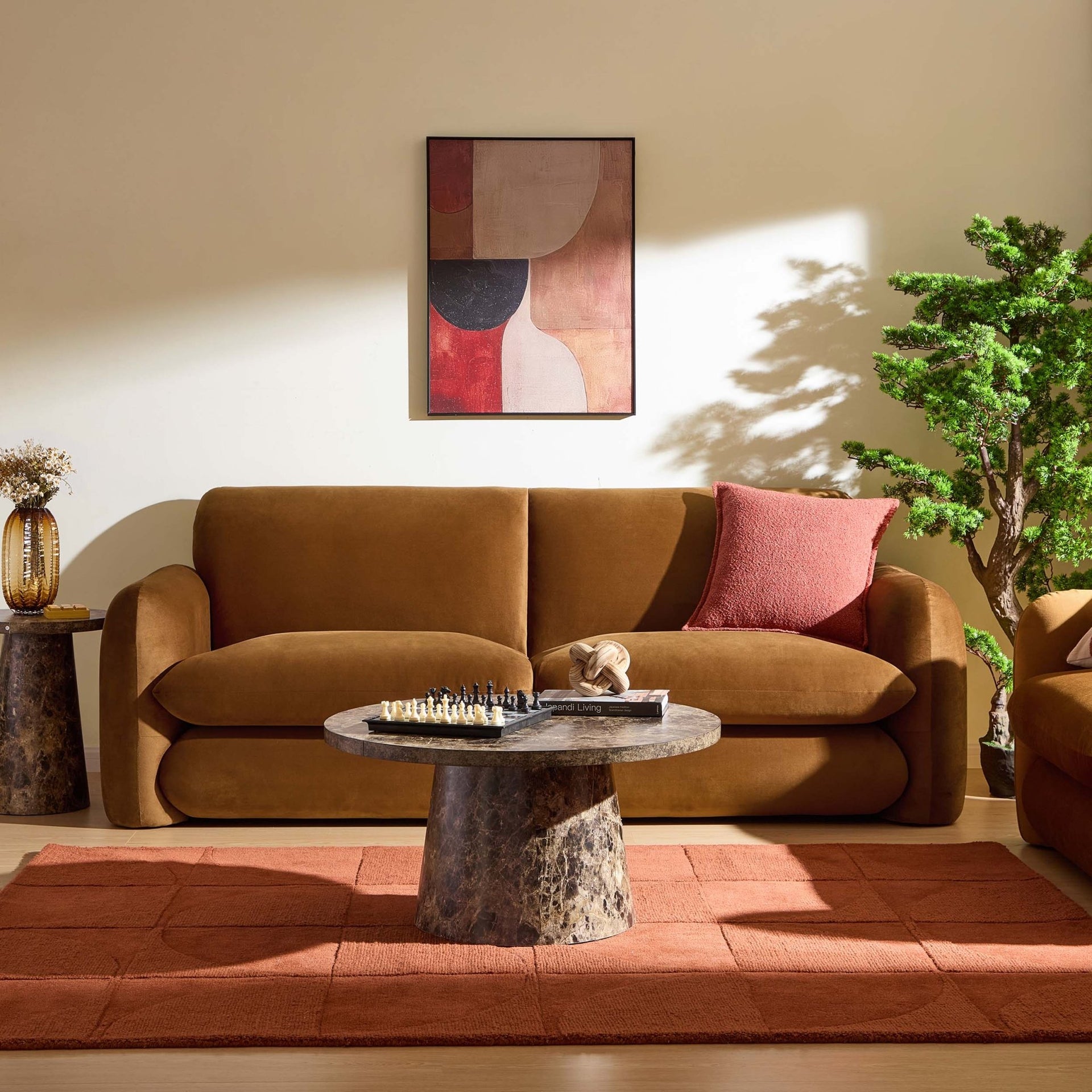 Dublin 3 Seater Sofa - Muted Gold