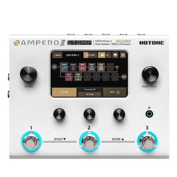 Best amp modelers: Hotone Ampero II Stomp