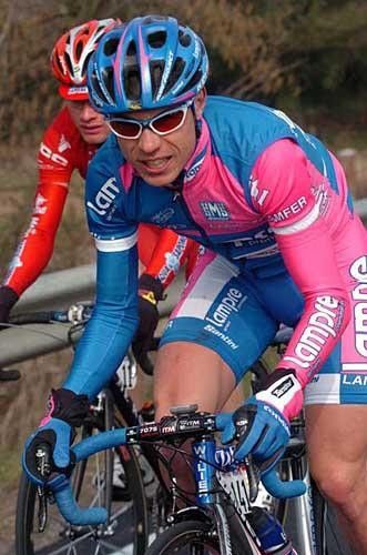 Damiano Cunego (Lampre) made an appearance at Milan-San Remo