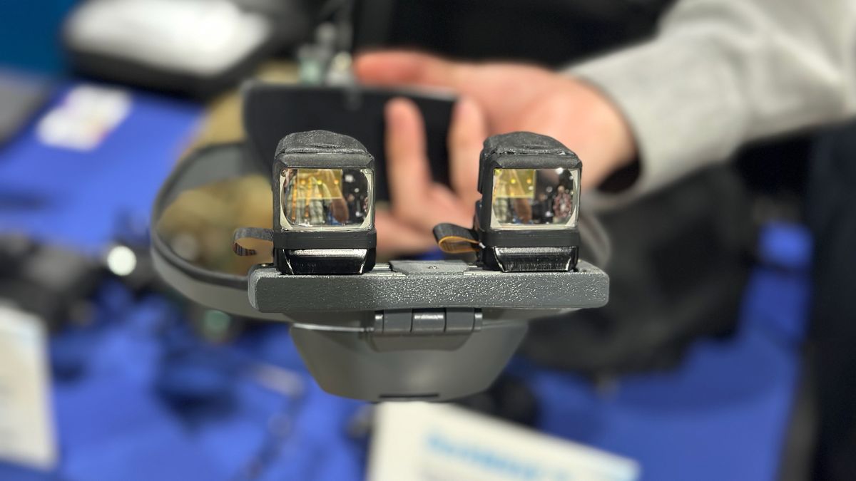 Photo of the Kopin NeuralDisplay prototype OLED