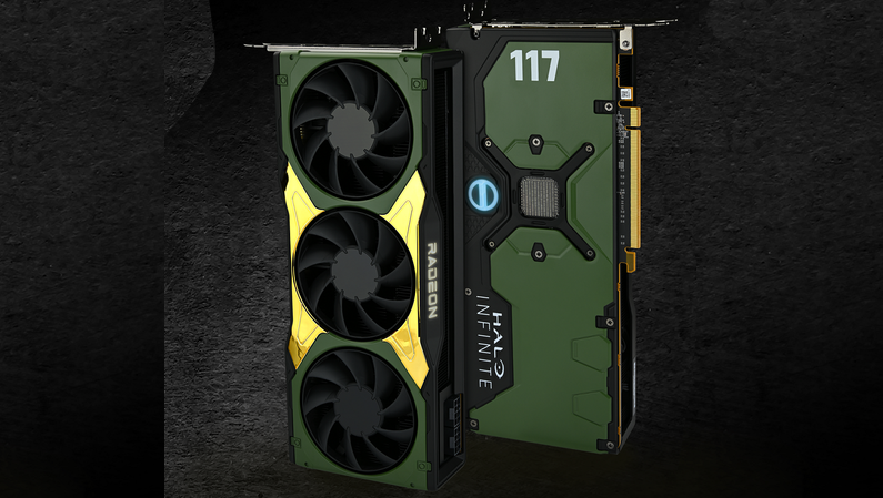 AMD RADEON RX 6900 XT HALO 1 of 117 海外 This Halo Infinite themed RX 6900 XT GPU is so limited edition you