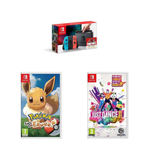Nintendo Switch console, Pokemon: Let's Go Eevee and Just Dance 2019 for £299.99 from Amazon
