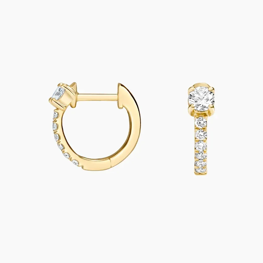 brilliantearth, Taylor Lab Diamond Huggie Earrings (1/3 ct. tw.) in 14K Yellow Gold
