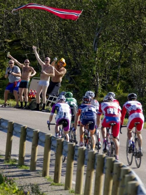 The day's break on stage 3 of the Arctic Race of Norway