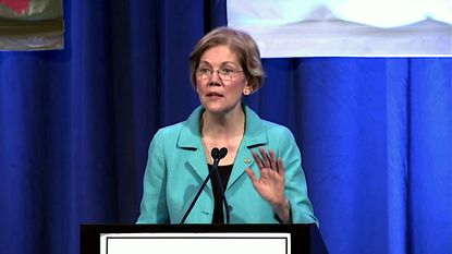 Elizabeth Warren addresses tribal leaders