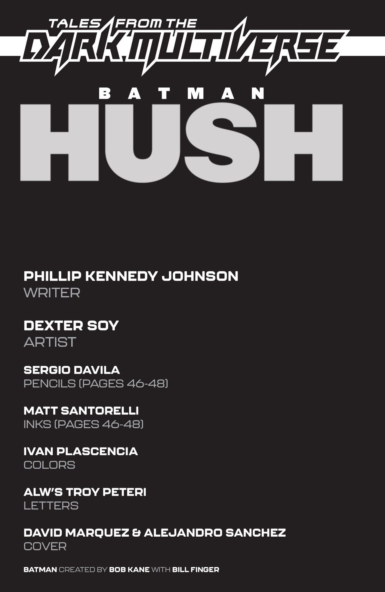 Tales From the Dark Multiverse: Batman: Hush #1
