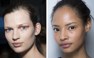 An image of models for A/W 2014, make-up artist Tom Pecheux