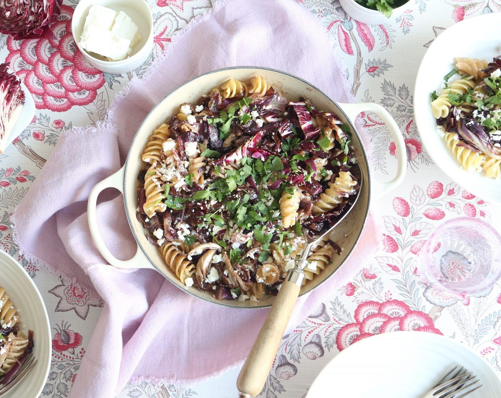 How to make pasta with radicchio, pear, walnut and feta | Country Life