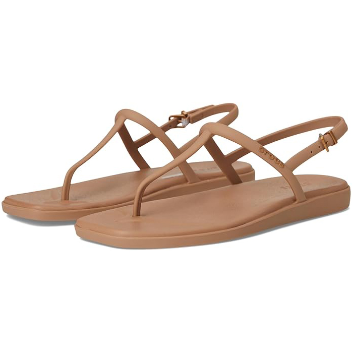 Crocs, Crocs Women's Miami Thong Sandal Milk Chocolate 11 Medium