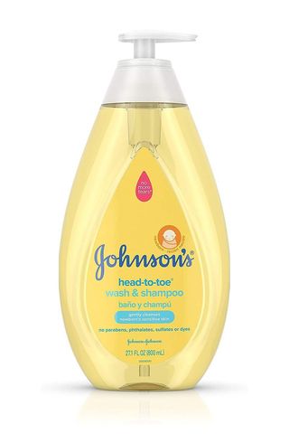 Bottle of baby shampoo