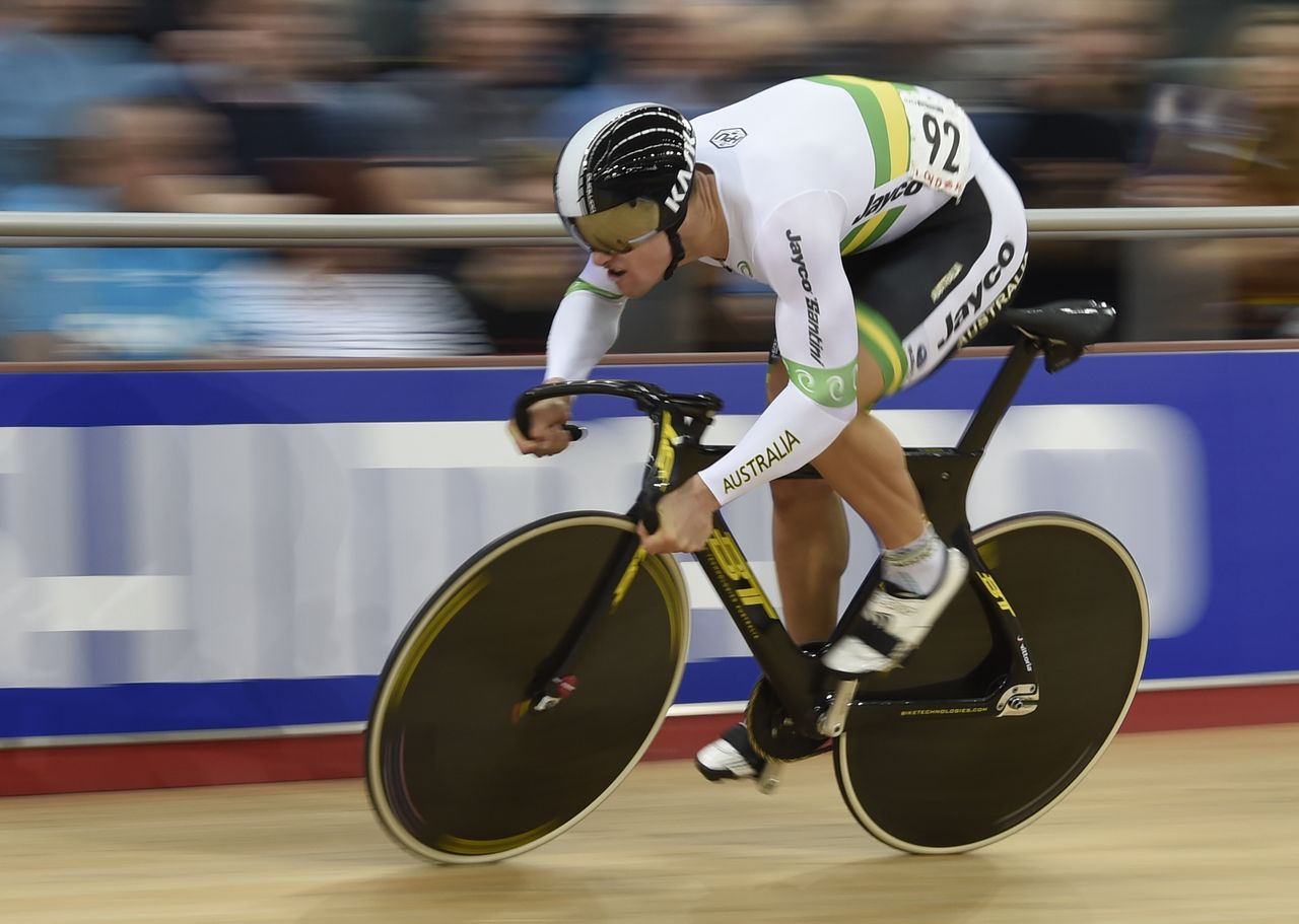 Matthew Glaetzer (Australia) in his sprint qualification ride