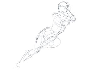 how to draw anatomy - sketches showing how to draw a person