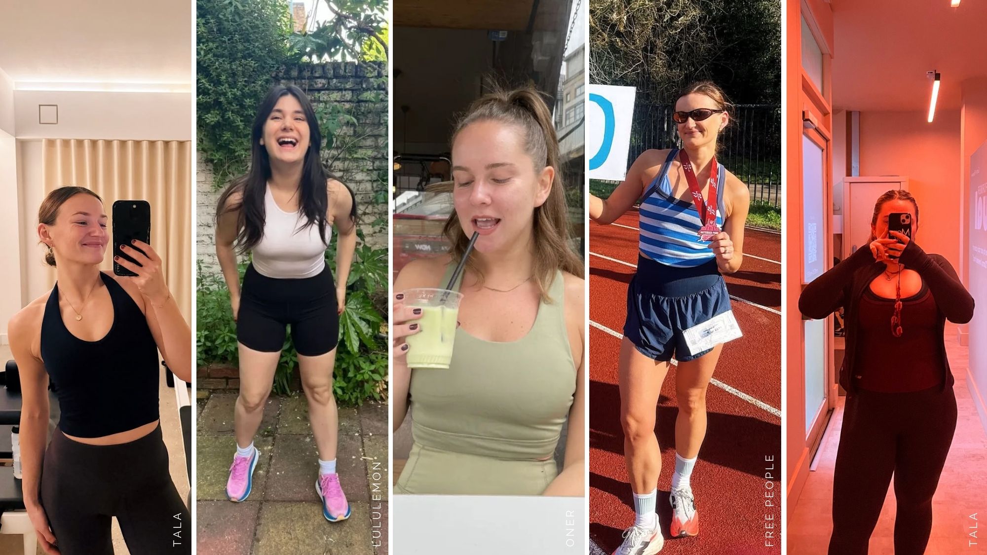 Ally, sofia, amelia and valeza wearing some of the best workout vests