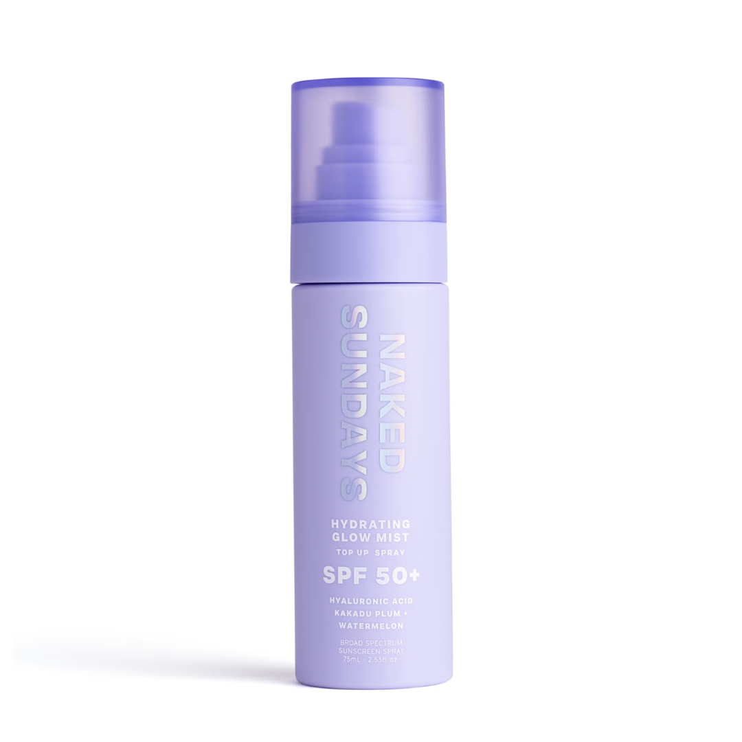 Naked Sundays, SPf50+ Hydrating Glow Mist Setting Spray Sunscreen