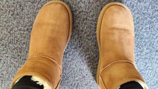 Ugg boots after being cleaned with stardrops spray