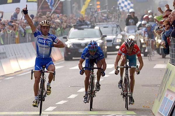 Paolo Bettini (Quickstep) is the man