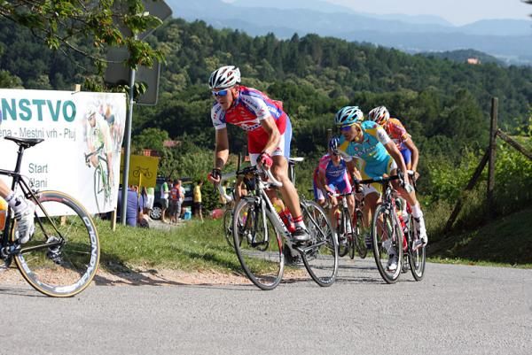 Eventual Slovenian men's champion Gorazd &Scaron;tangelj (Astana) in action.
